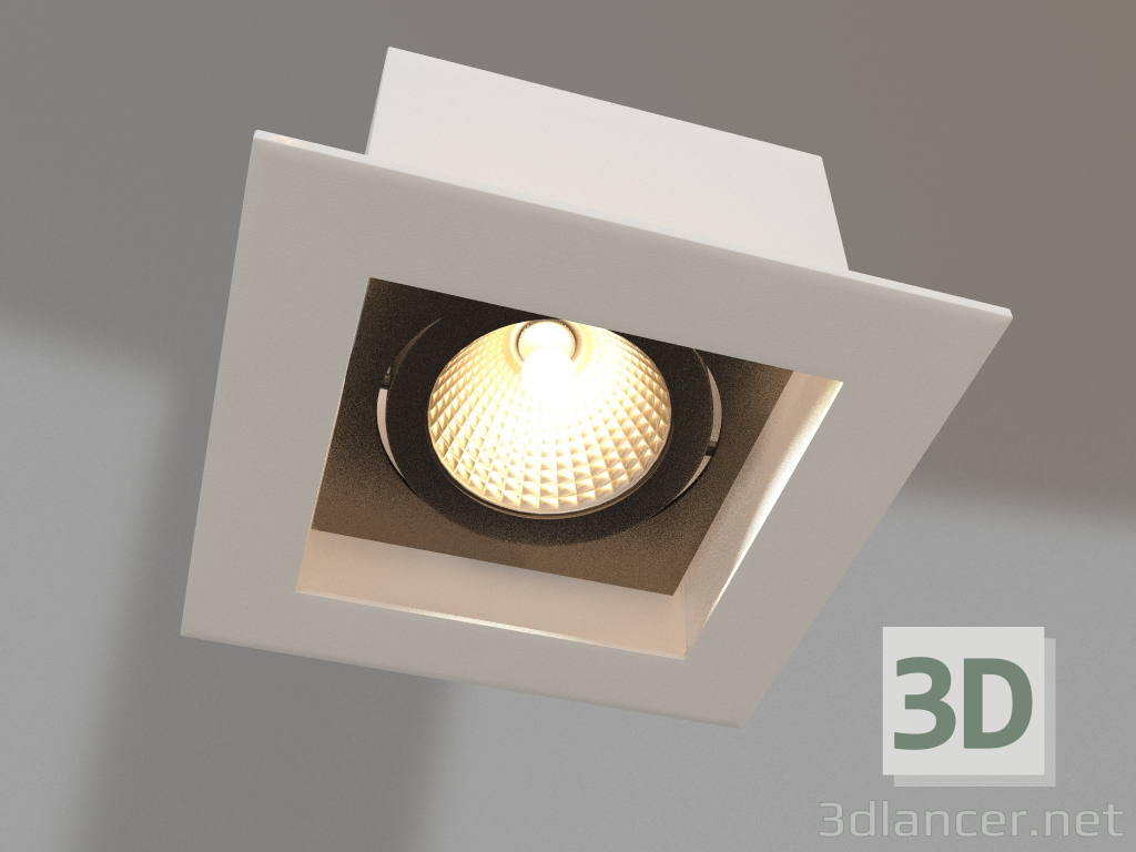 modello 3D Lampada CL-KARDAN-S102x102-9W Giorno (WH-BK, 38 gradi) - anteprima