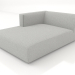 3d model Chaise longue (XL) 103x175 with an armrest on the left - preview