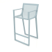 3d model High stool with a high back and armrests (Blue gray) - preview