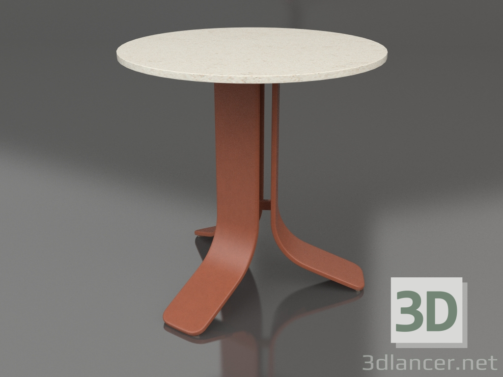 modello 3D Tavolino Ø50 (Terracotta, DEKTON Danae) - anteprima