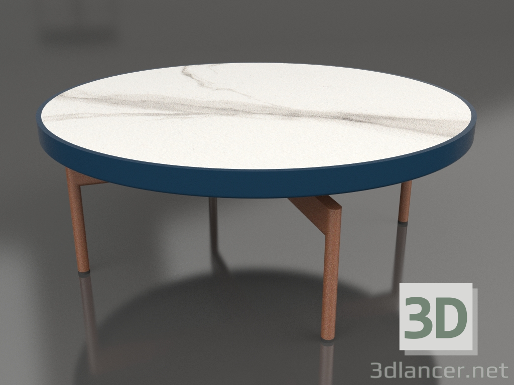 modèle 3D Table basse ronde Ø90x36 (Gris bleu, DEKTON Aura) - preview