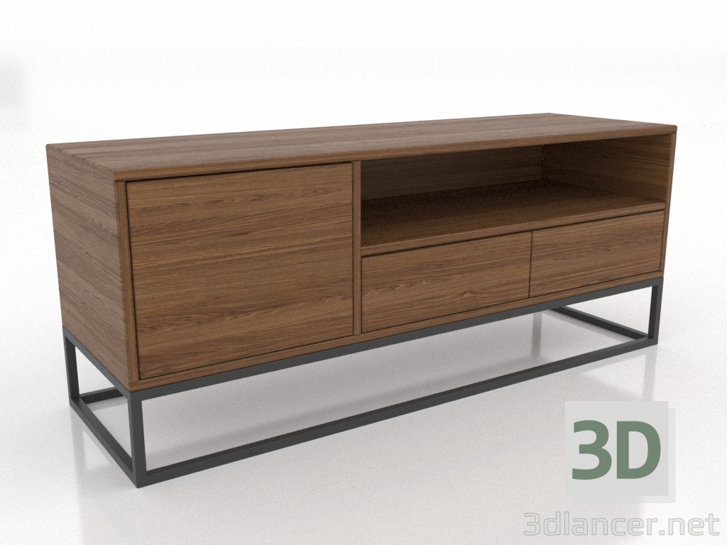 3d model TV cabinet 1200x380 mm (light walnut) - preview 3d model TV cabinet 1200x380 mm (light walnut) - preview