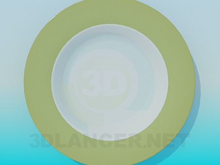 modelo 3D placa de - escuchar modelo 3D placa de - escuchar