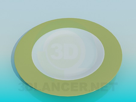 modelo 3D placa de - escuchar modelo 3D placa de - escuchar
