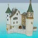 modello 3D Castello - anteprima