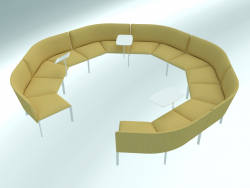 Sofa modular rund ADD Round in