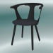 3D Modell Stuhl dazwischen (SK2, H 77 cm, 58 x 54 cm, schwarz lackierte Eiche, Fiord 191) - Vorschau
