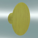 3D Modell Kleiderhaken Dots Wood (Ø9 cm, Gelb) - Vorschau