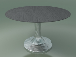 Round dining table (132, Gray Lacquered)