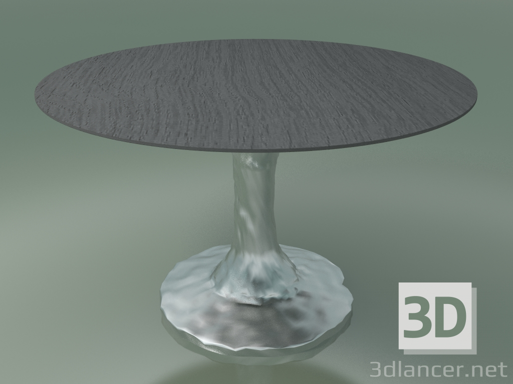 3D Modell Runder Esstisch (132, grau lackiert) - Vorschau