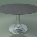 modèle 3D Table à manger ronde (132, laqué gris) - preview