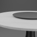 3d Dining table (White oak veneer) 3d model Studio-Mebel model buy - render