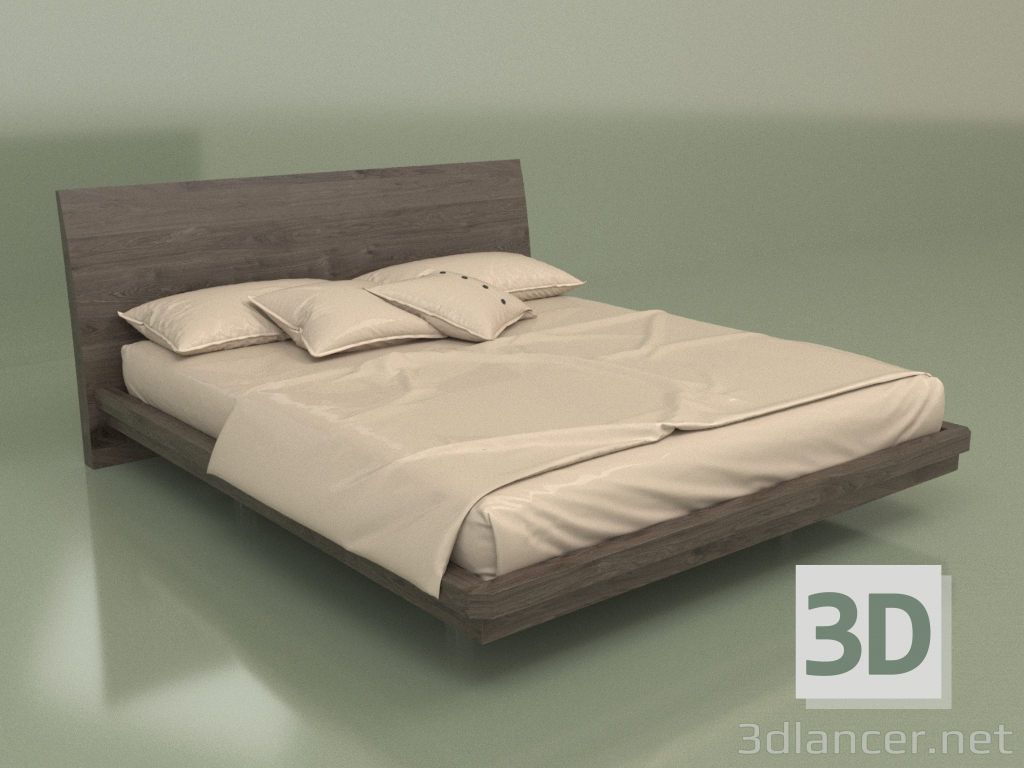 3d модель Кровать двуспальная Mn 2018 (Мокко) – превью