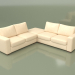 3d model Corner sofa with pouffe Morti (Lounge 1) - preview