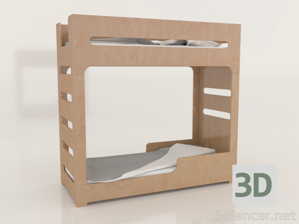 3d модель Кровать двухъярусная MODE F (UVDFA0) – превью