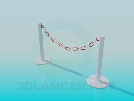 3D Modell Barriere - Vorschau