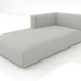 3d model Chaise longue (XL) 83x205 with an armrest on the left - preview