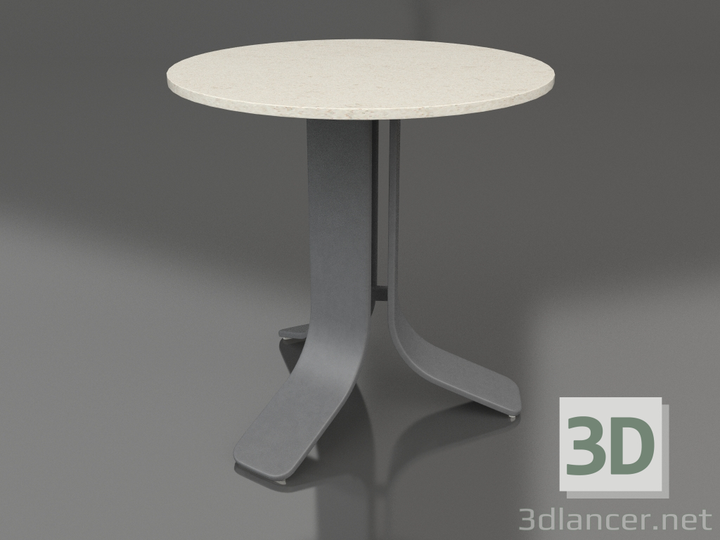 3d model Coffee table Ø50 (Anthracite, DEKTON Danae) - preview