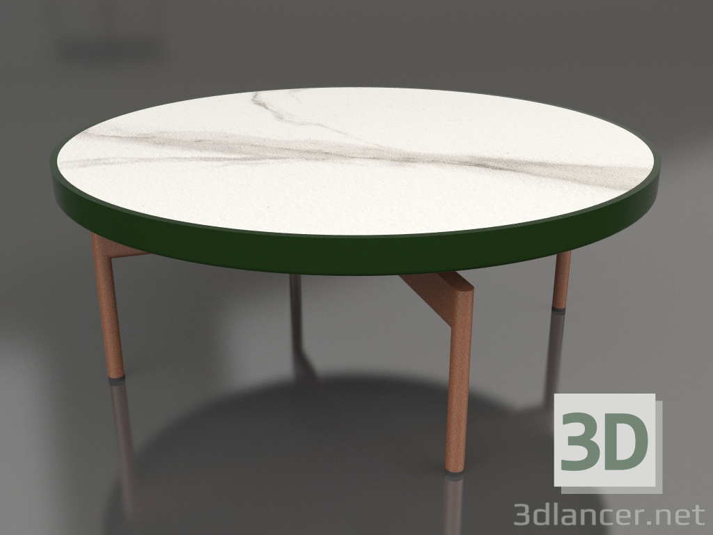 modello 3D Tavolino rotondo Ø90x36 (Verde bottiglia, DEKTON Aura) - anteprima
