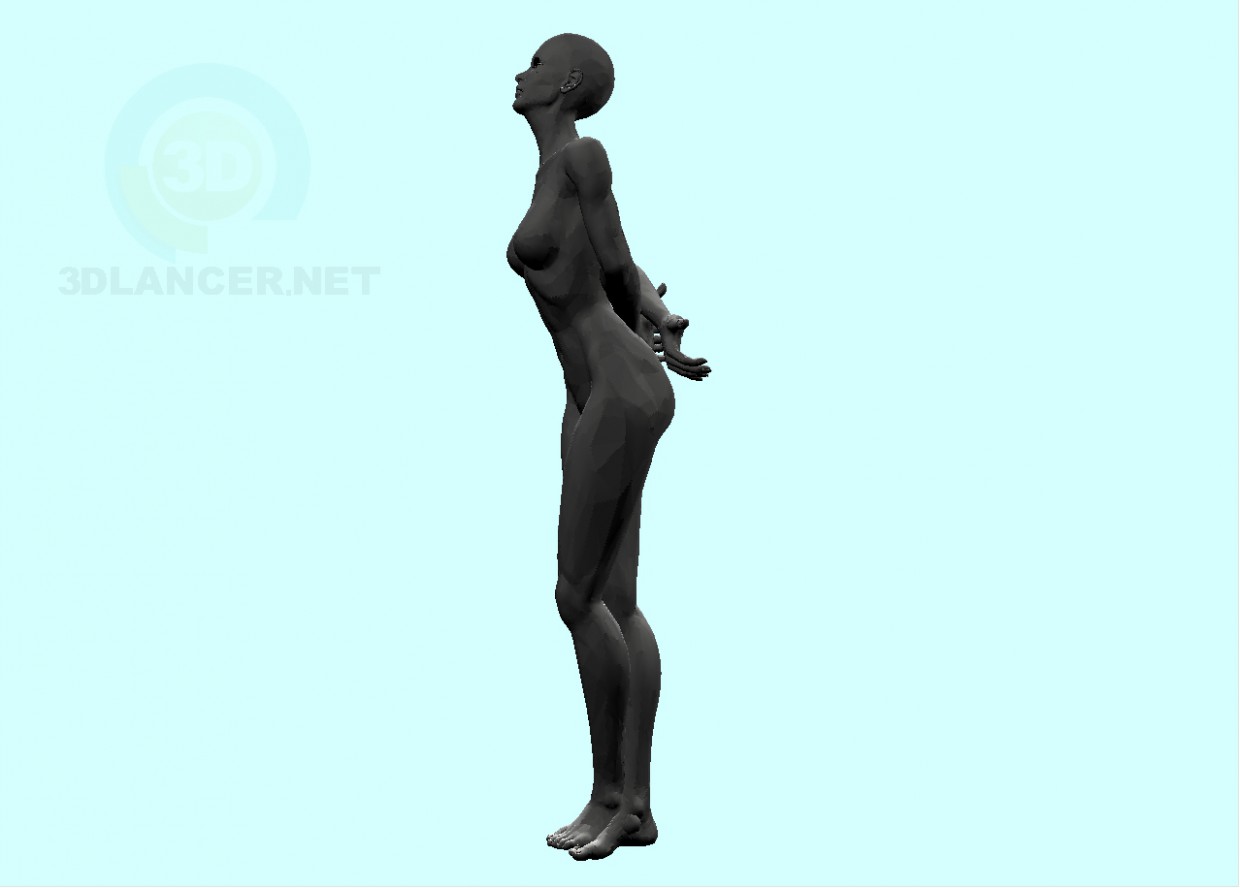 3d model woman-2 - preview 3d model woman-2 - preview