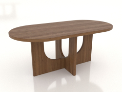 Mesa de jantar OVAL 1800x900 mm (nogueira clara)