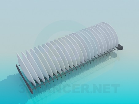 3d модель Подставка с тарелками – превью 3d модель Подставка с тарелками – превью