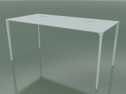 Стол офисный прямоугольный 0818 (H 74 - 79x160 cm, laminate Fenix F01, V12)