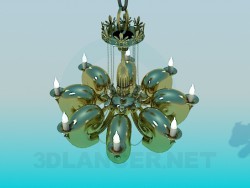 Chandelier with candelabra