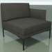 3d model End module 5217 (left armrest, two-tone upholstery) - preview