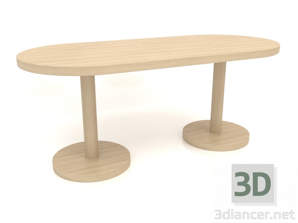 modèle 3D Table à manger (1800x800x750, bois blanc) - preview