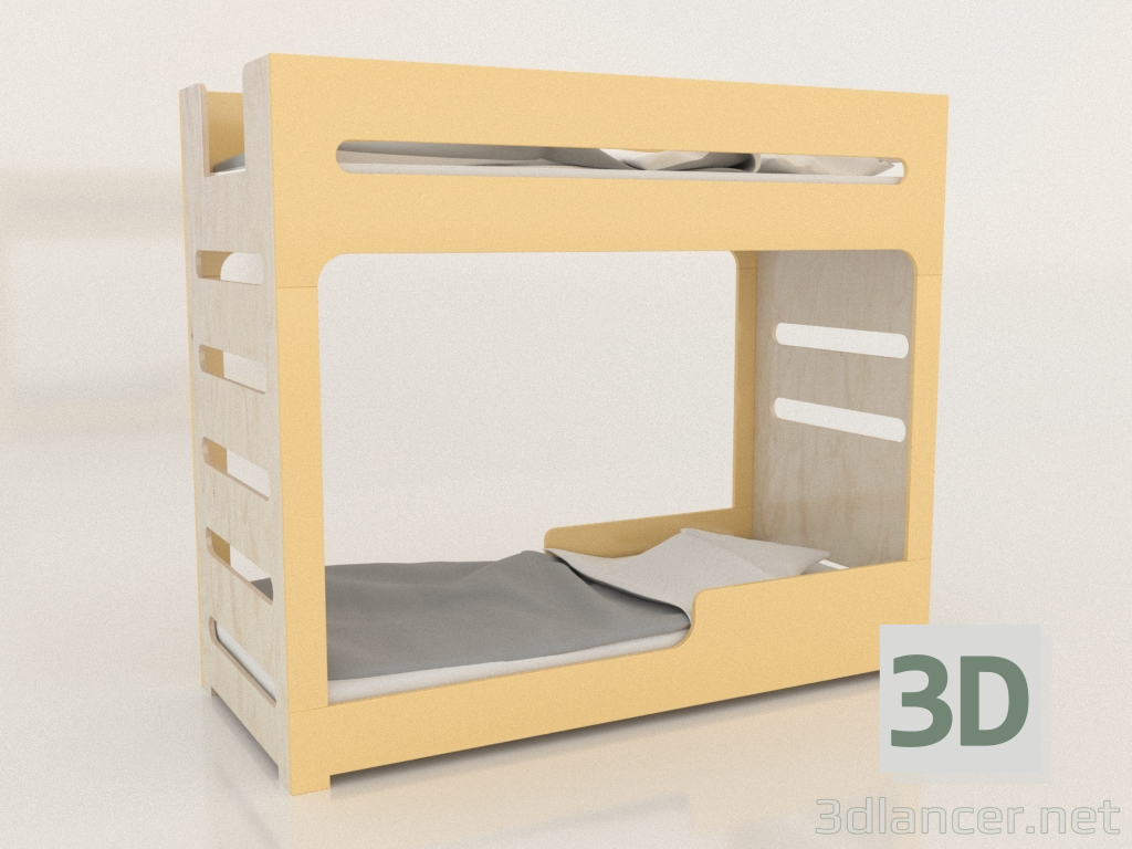 3d модель Кровать двухъярусная MODE F (USDFA1) – превью