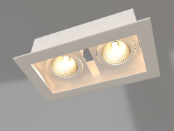 Lamp CL-KARDAN-S180x102-2x9W Warm (WH, 38 deg)
