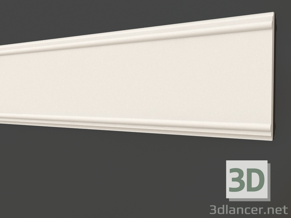 3d model Plaster molding LG 076 (124x11) - preview