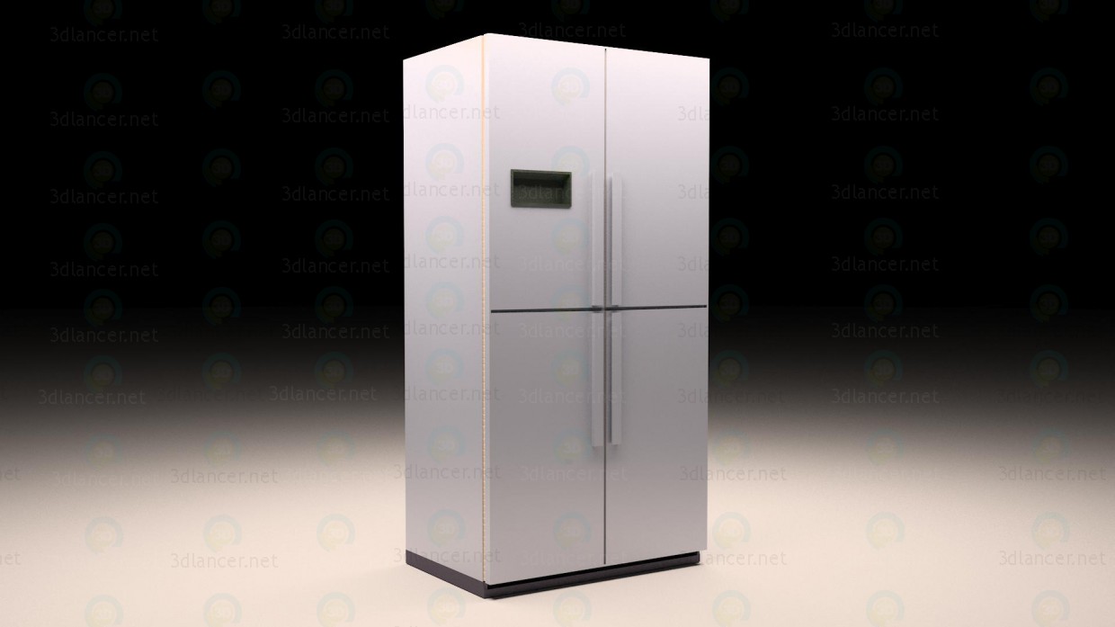 modèle 3D Réfrigérateur 2 portes - preview