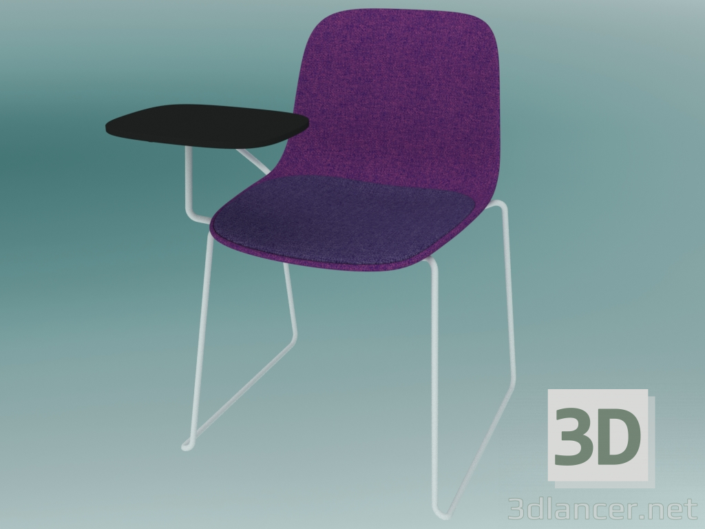 Modelo 3d Cadeira com mesa SEELA (S315 com estofo) - preview