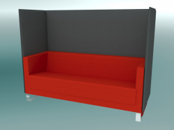 Triple sofa with partitions, on consoles (VL3 VW)