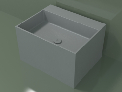 Tezgah üstü lavabo (01UN32302, Silver Grey C35, L 60, P 48, H 36 cm)