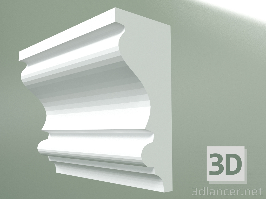 3D modeli Alçı korniş (tavan kaidesi) KT186 - önizleme