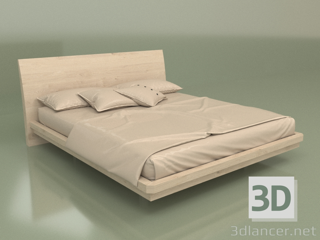3D modeli Çift kişilik yatak Mn 2018 (Şampanya) - önizleme