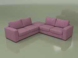 Corner sofa with pouffe Morti (Lounge 15)