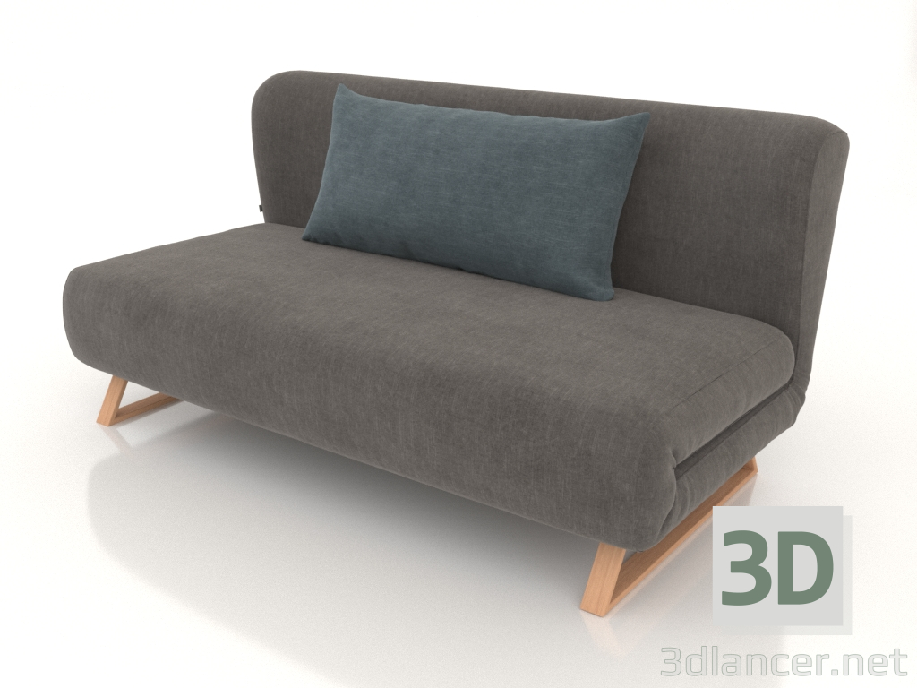 3D Modell Schlafsofa Rosy 3-Sitzer (grau-blau) - Vorschau