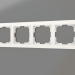 3D Modell Rahmen für 4 Pfosten Snabb Basic (weiß) - Vorschau
