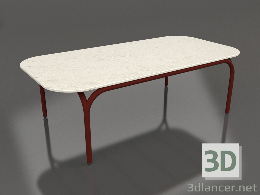 3 डी मॉडल कॉफ़ी टेबल (वाइन रेड, डेक्कन डैने) - पूर्वावलोकन