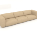 3d model Wings 4.5-seater sofa (Caramel) - preview