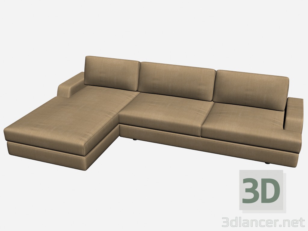 Modelo 3d Visão de sofá 2 - preview