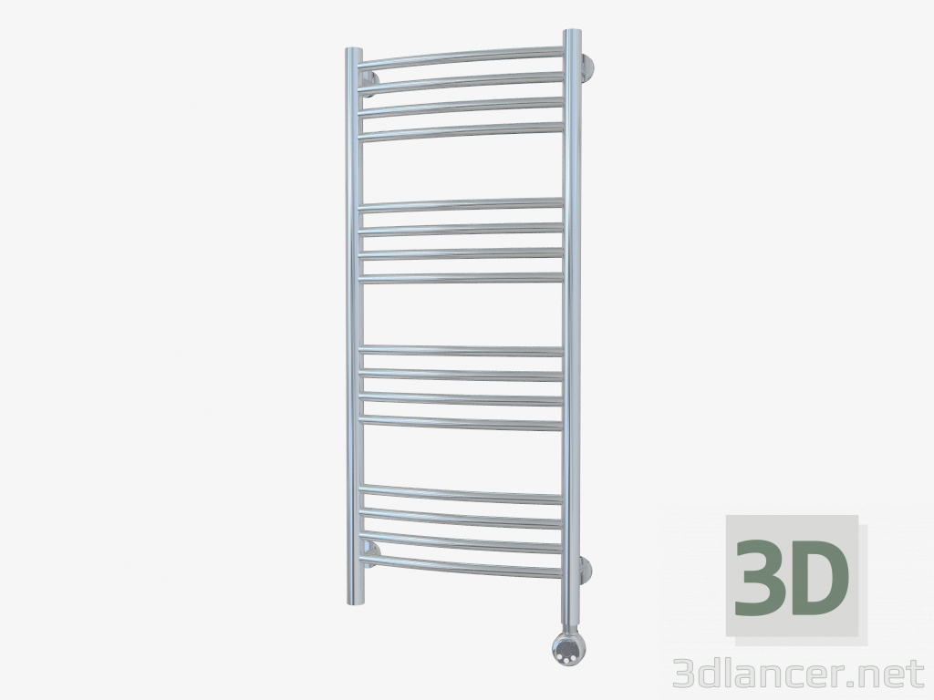 3d model Bohemia curved radiator (1000x400) - preview