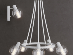 Suspended chandelier 3648/5 Lumion RITA and Sconce 3648 / 1W Lumion RITA