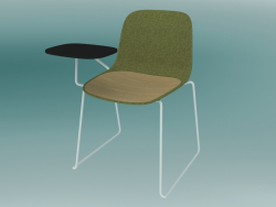 Chair with table SEELA (S315 with upholstery and wooden trim)
