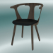 3D Modell Stuhl dazwischen (SK2, H 77 cm, 58 x 54 cm, geräucherte geölte Eiche, Leder - schwarze Seide) - Vorschau
