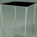 3D Modell Quadratischer Tisch 0800 (H 74 - 79 x 79 cm, Laminat Fenix F02, V12) - Vorschau